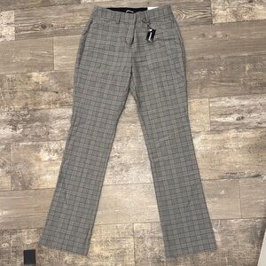 Express women Charcoal Plaid Dress Pants